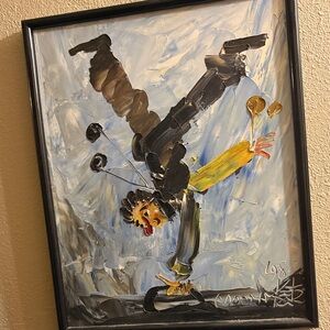 Morris Katz “handstand “ Oil Painting Signed 1981
